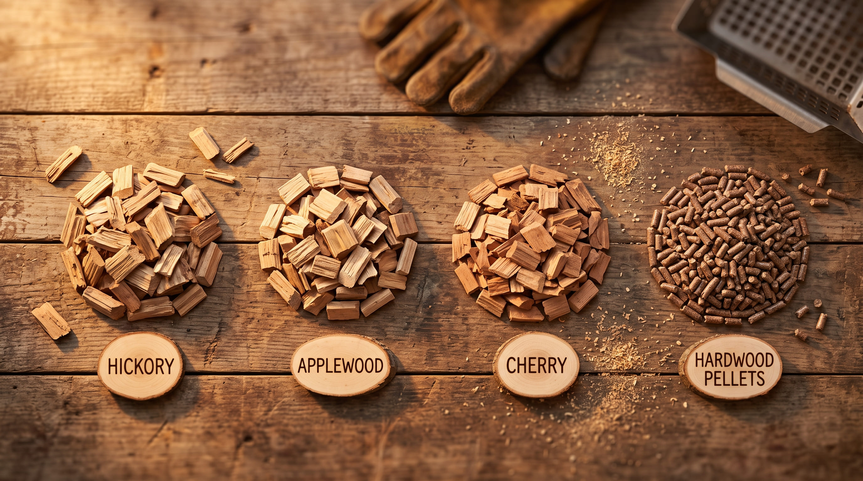 Wood Chips and Pellets Close-Up