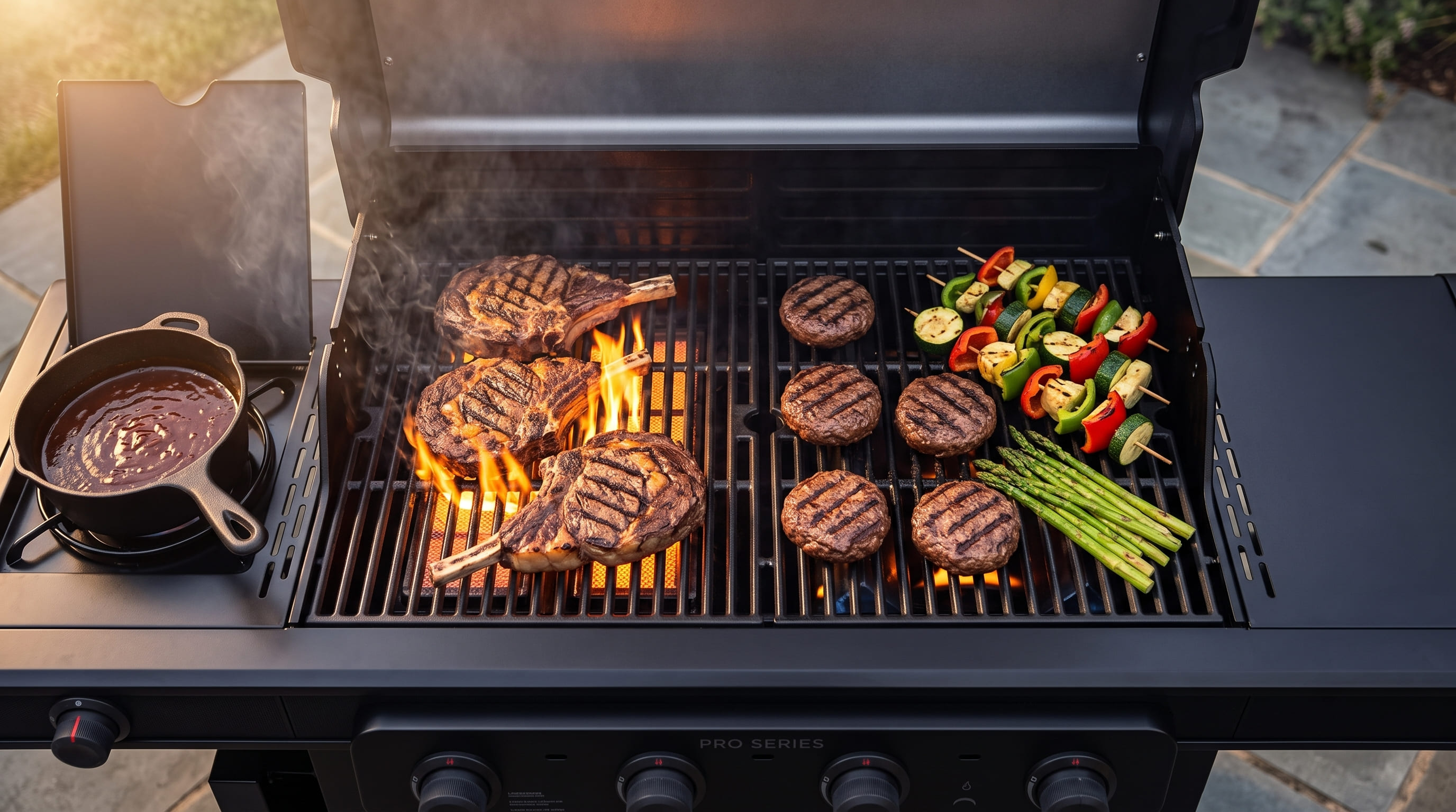 Cabinet Grill Multi-Zone Cooking