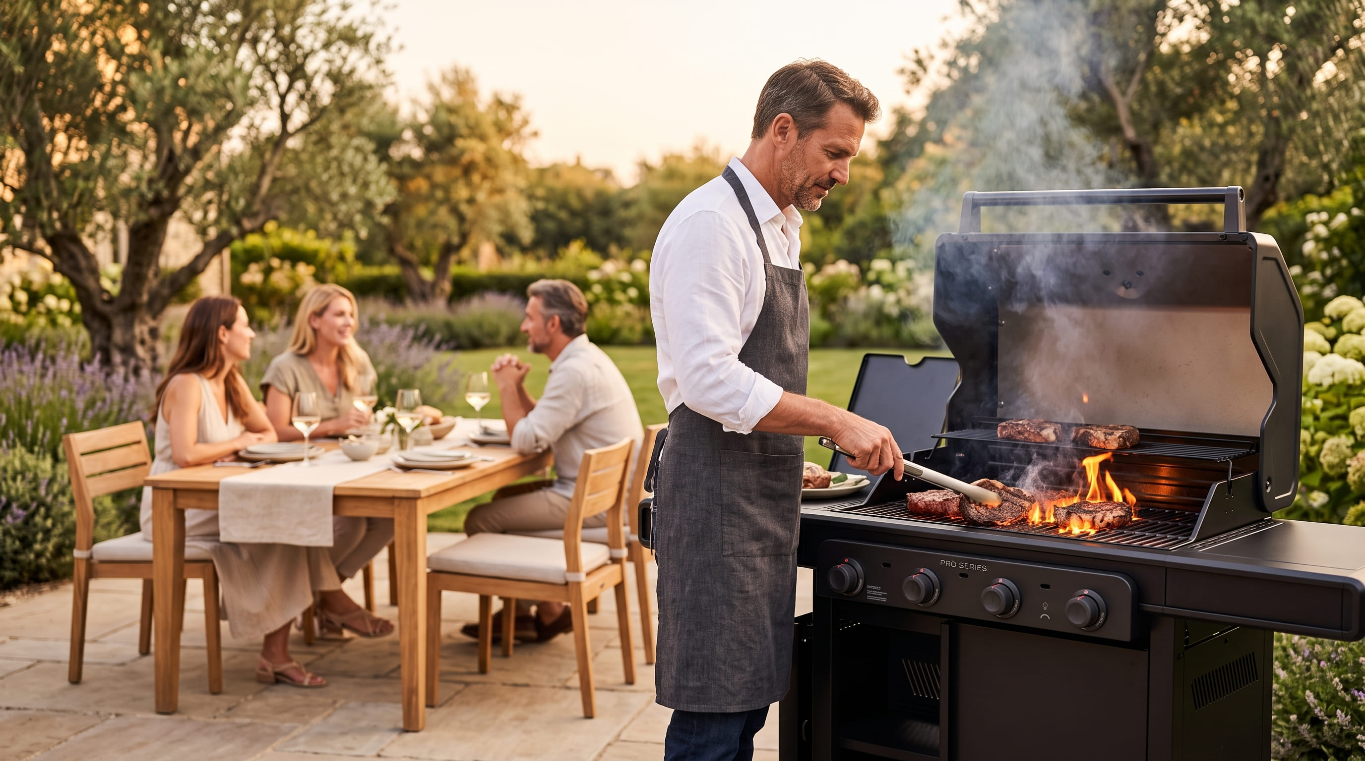 Lifestyle Backyard Entertaining Scene