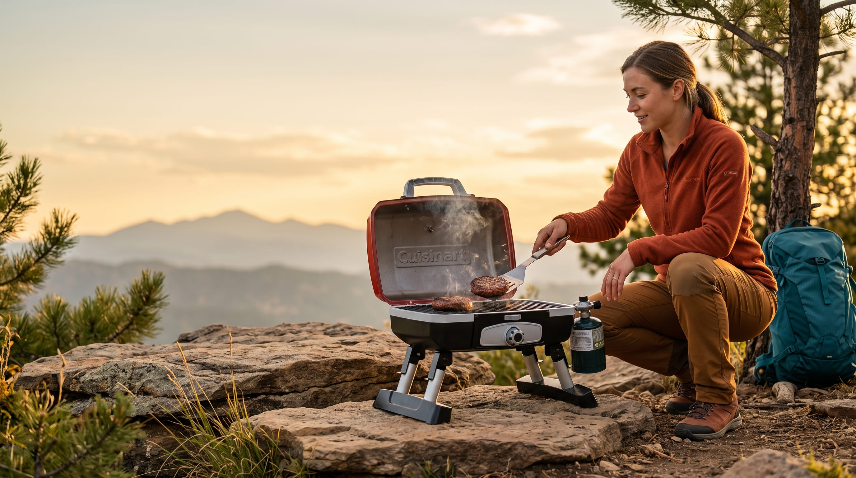 Lifestyle Solo Trail Cooking Scene Lifestyle Solo Trail Cooking Scene