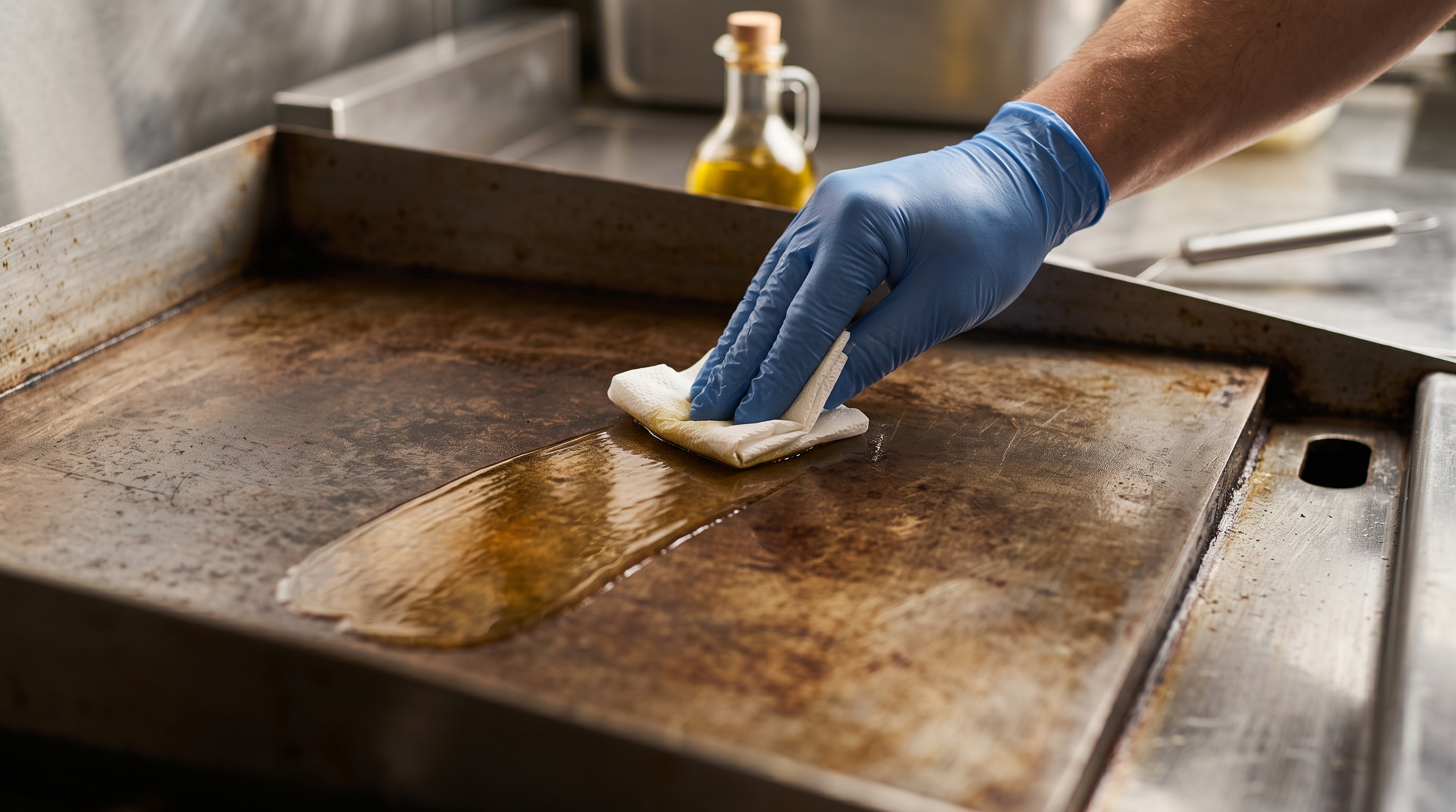 Seasoning a Griddle Surface Seasoning a Griddle Surface
