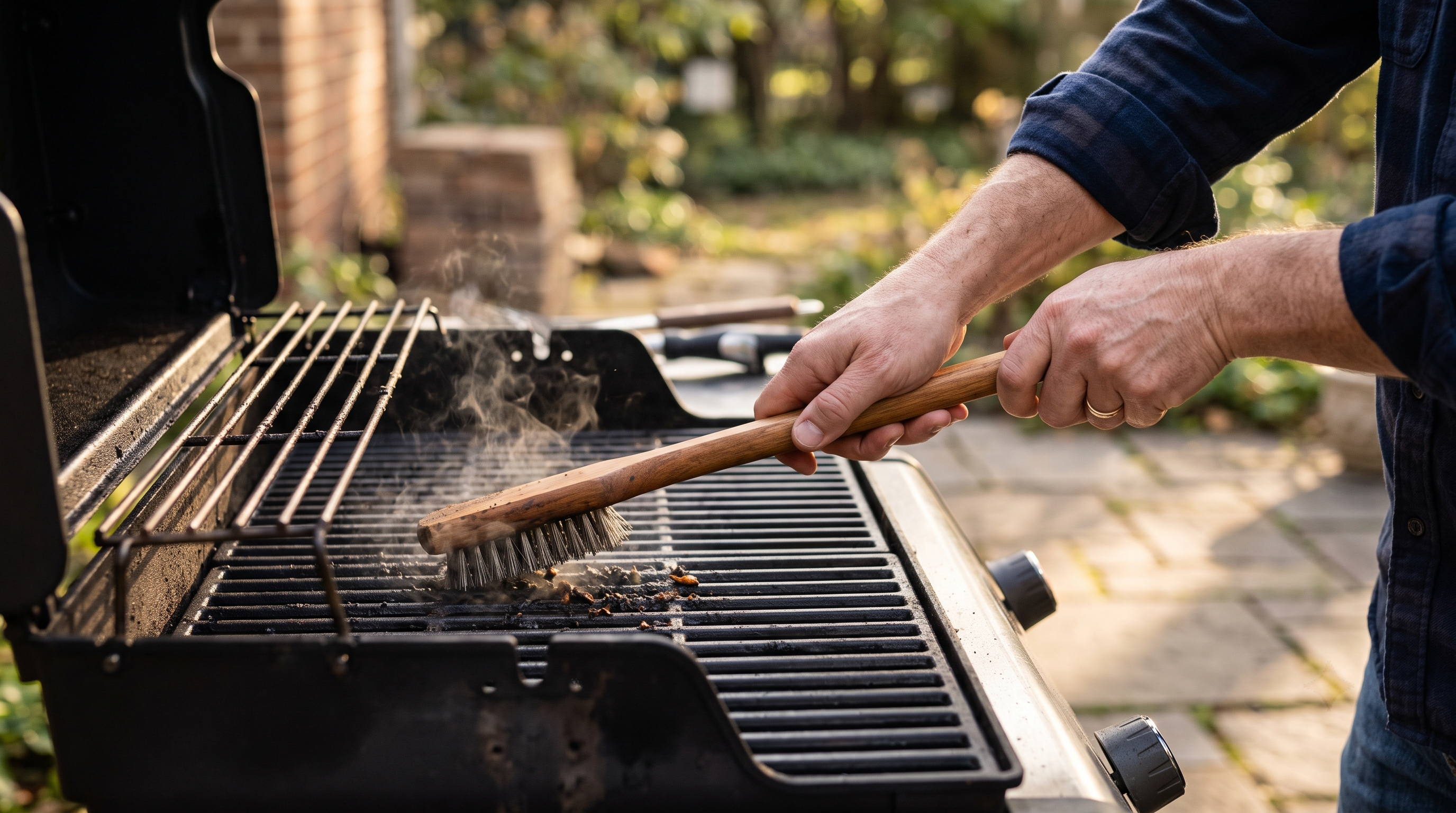 Brushing Warm Porcelain Grates Brushing Warm Porcelain Grates