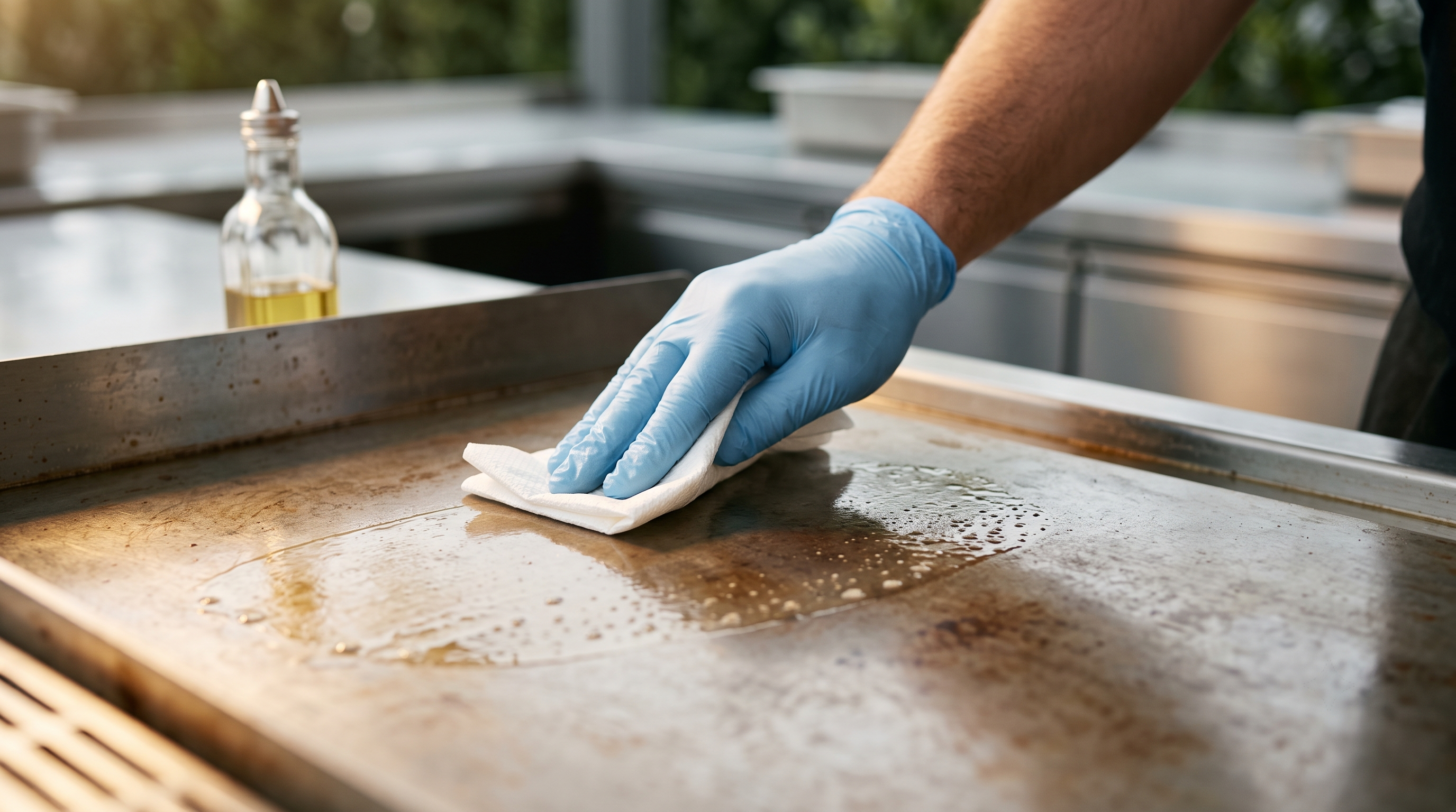 Applying Seasoning Oil Applying Seasoning Oil