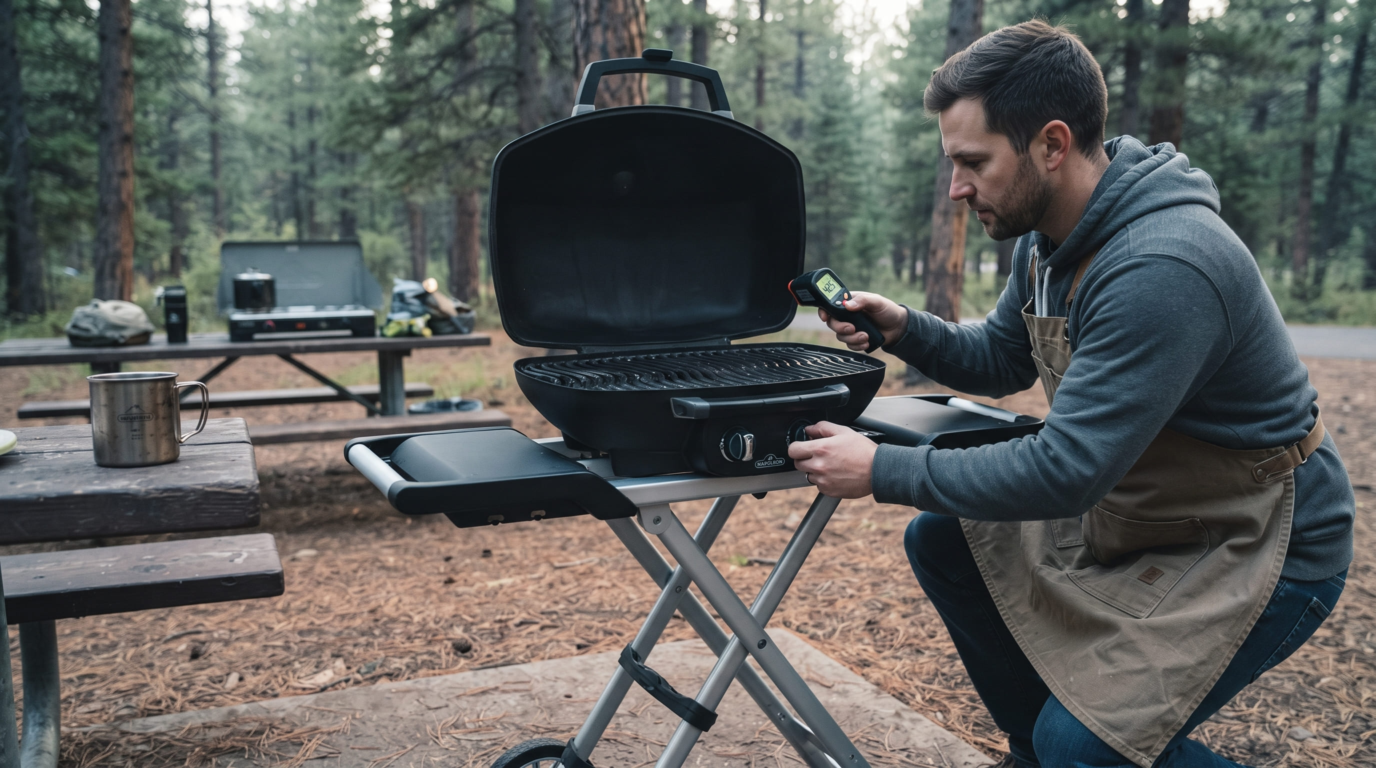 Campsite Cooking Setup