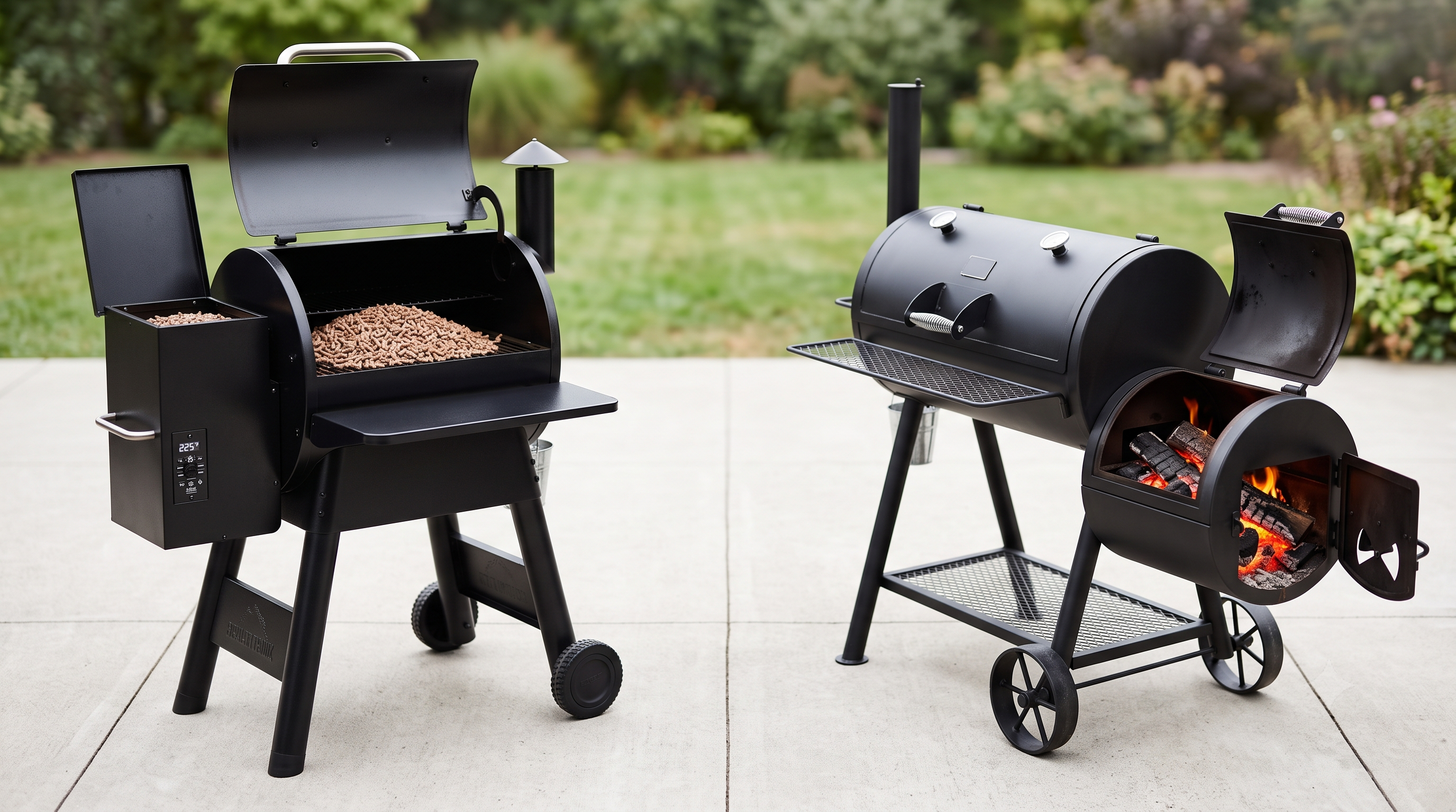 Pellet Hopper vs Offset Firebox Pellet Hopper vs Offset Firebox