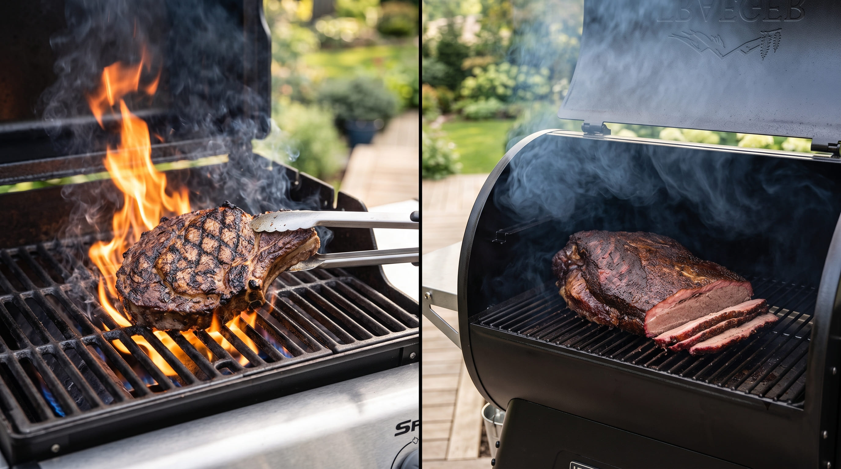 Searing Steak vs Smoking Brisket Searing Steak vs Smoking Brisket