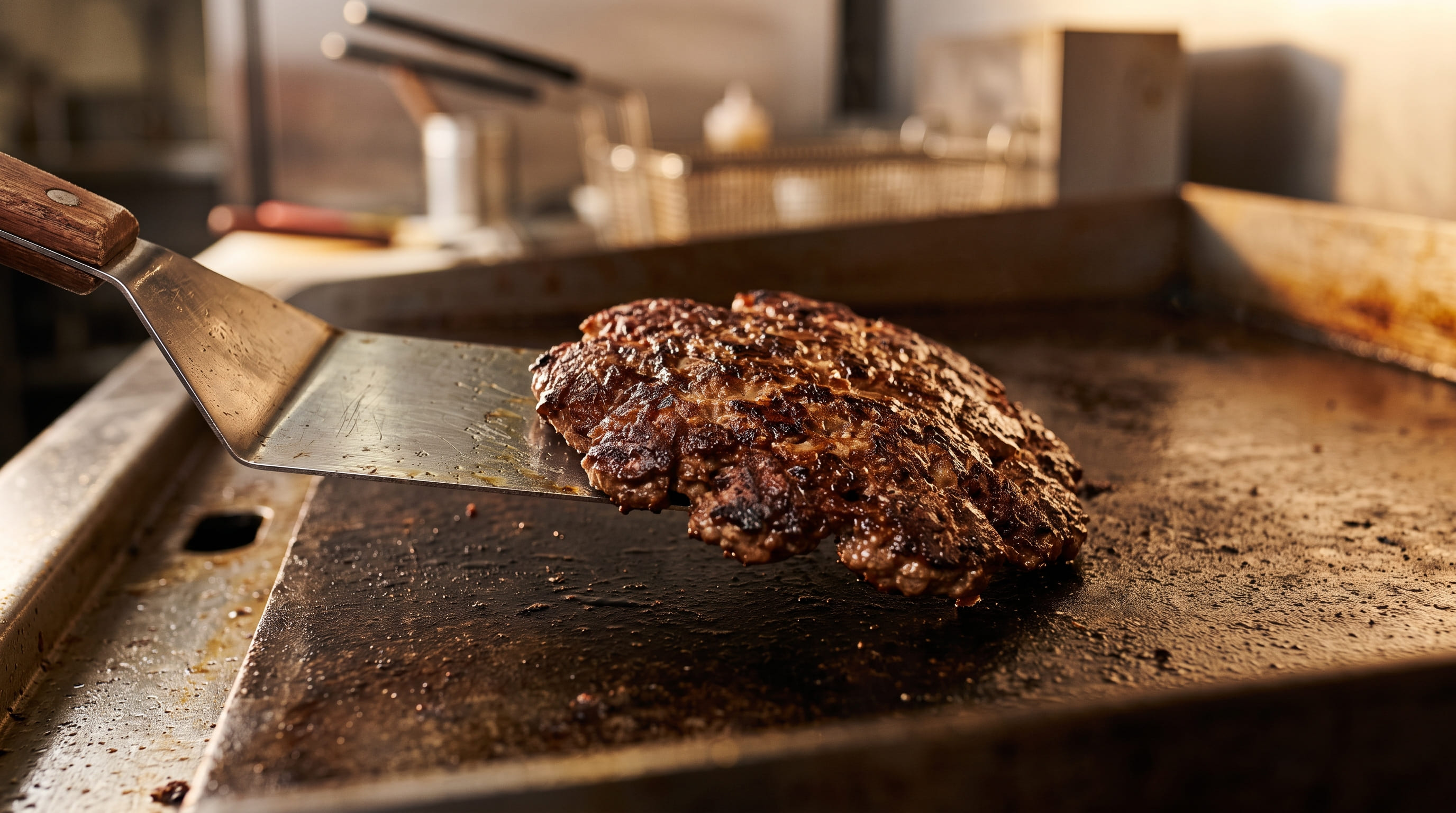 Food Releasing Cleanly From Seasoned Griddle Food Releasing Cleanly From Seasoned Griddle